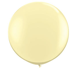 Ivory Silk Jumbo Round Shape Helium Latex Balloon